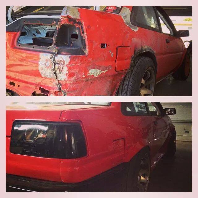 AE86 REAR OVERFENDER (+40MM) COUPE